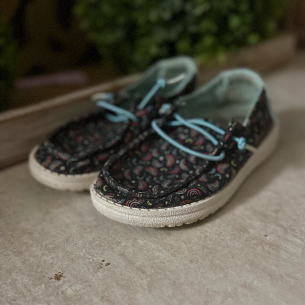 Kids Heydudes with Colorful Pattern